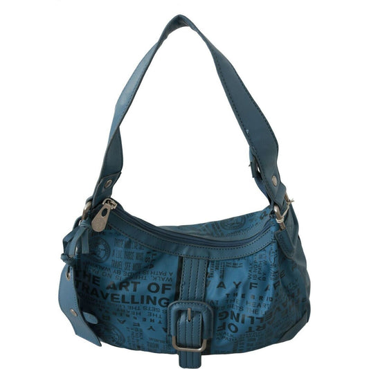 WAYFARER Shoulder Handbag Printed Purse Women Blue WAYFARER