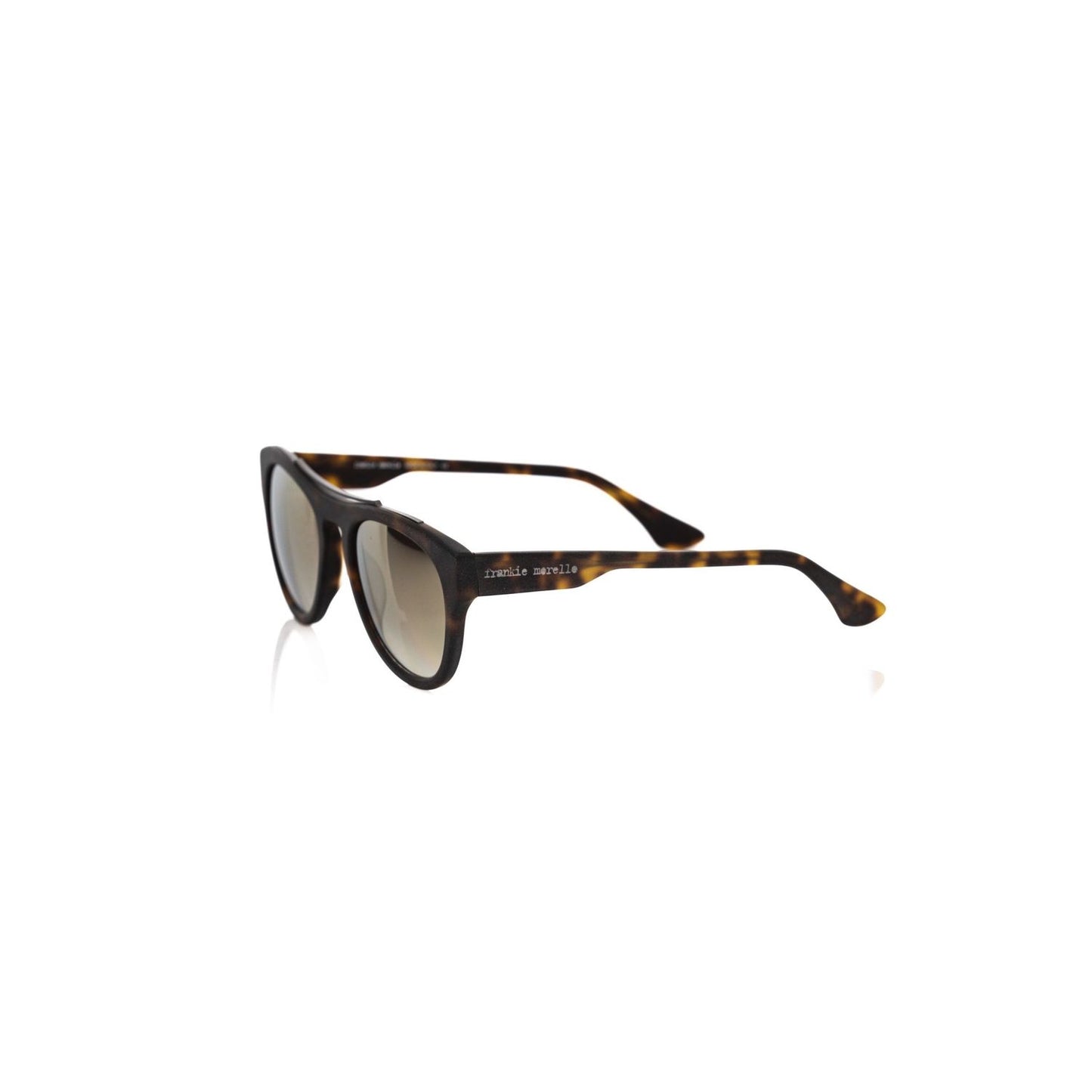 Frankie Morello Brown Acetate Mens Sunglasses