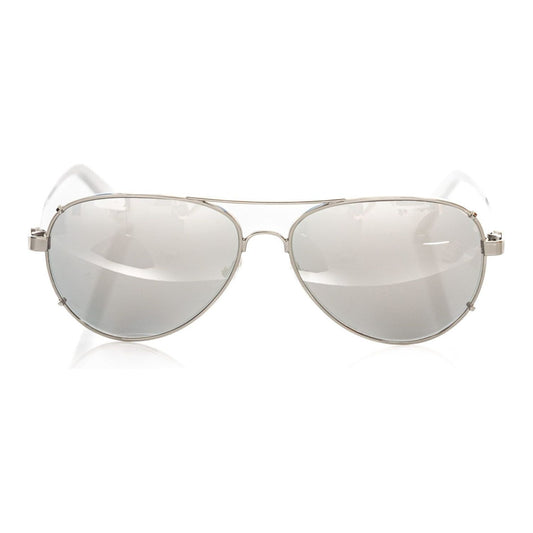 Frankie Morello Silver Metallic Fiber Men's Sunglass Frankie Morello