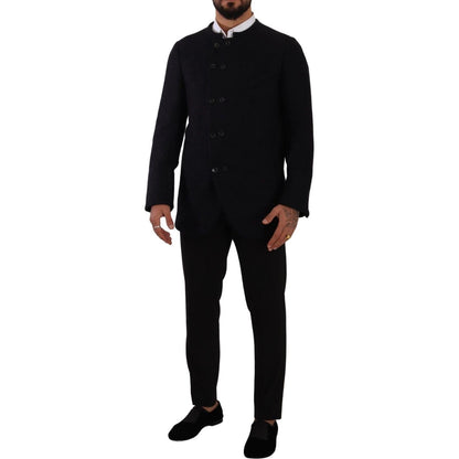 Dolce & Gabbana Gray Alpaca Button Down Men Coat Jacket Dolce & Gabbana