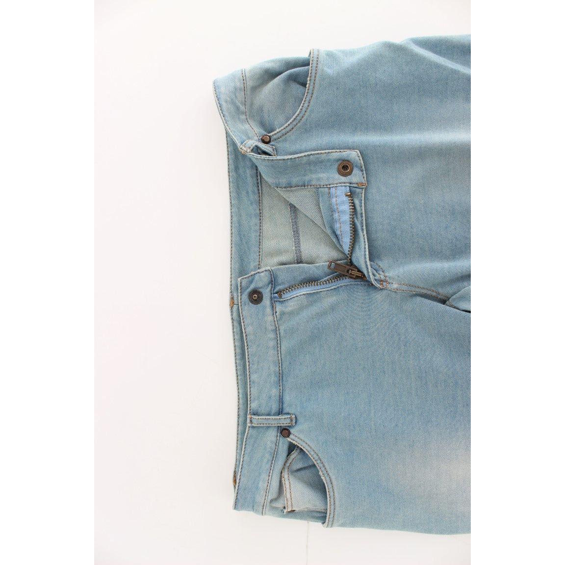 Ermanno Scervino Blue Capri Pants Cropped Jeans