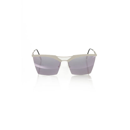 Frankie Morello Silver Metallic Women Sunglasses