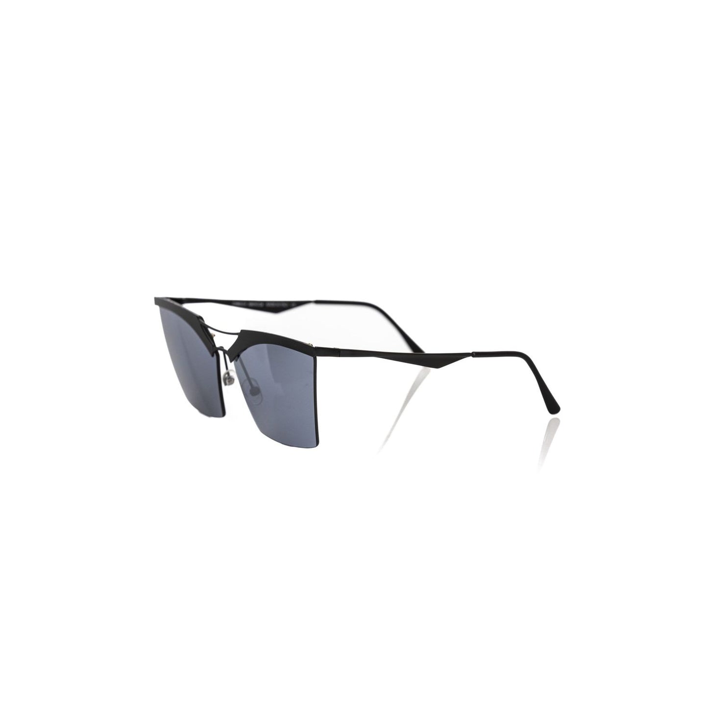 Frankie Morello Black Metallic Women's Sunglass