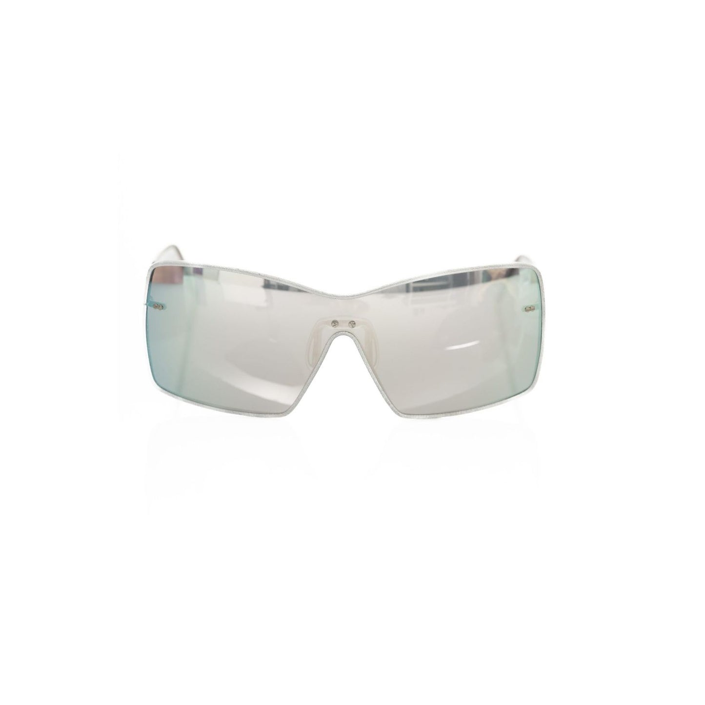 Frankie Morello Silver Metallic Fiber Women Sunglasses