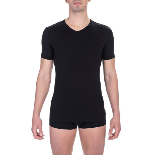 Bikkembergs Black Cotton Men T-Shirt