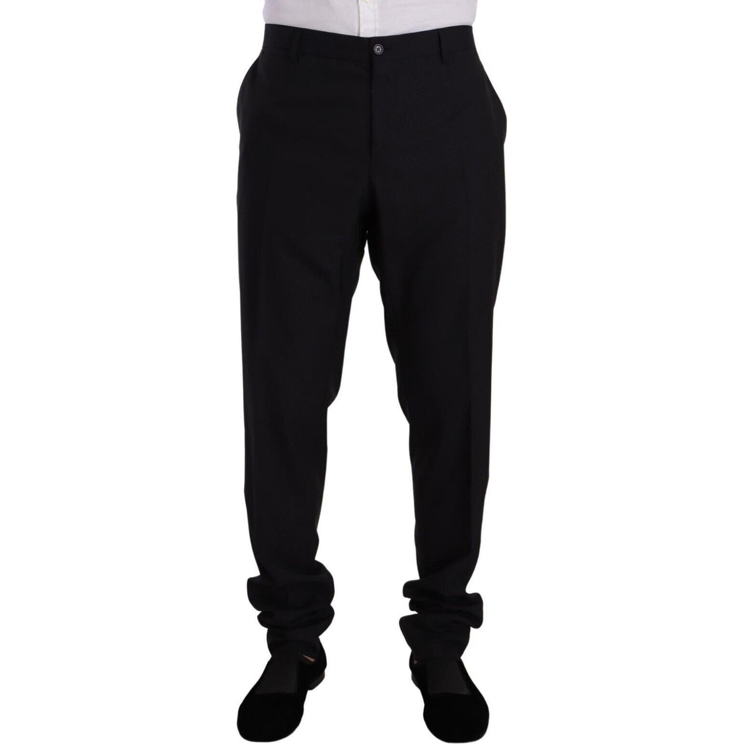 Dolce & Gabbana Blue GOLD Wool Single Breasted 2 Piece Suit Dolce & Gabbana