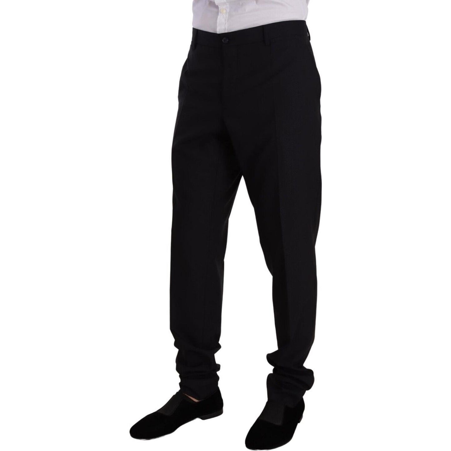 Dolce & Gabbana Blue GOLD Wool Single Breasted 2 Piece Suit Dolce & Gabbana