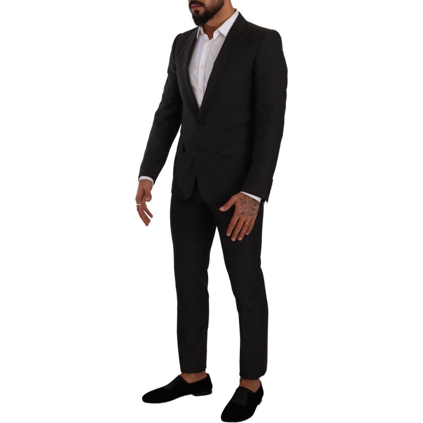 Dolce & Gabbana Black MARTINI Single Breasted 2 Piece Suit Dolce & Gabbana