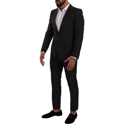 Dolce & Gabbana Black MARTINI Single Breasted 2 Piece Suit Dolce & Gabbana