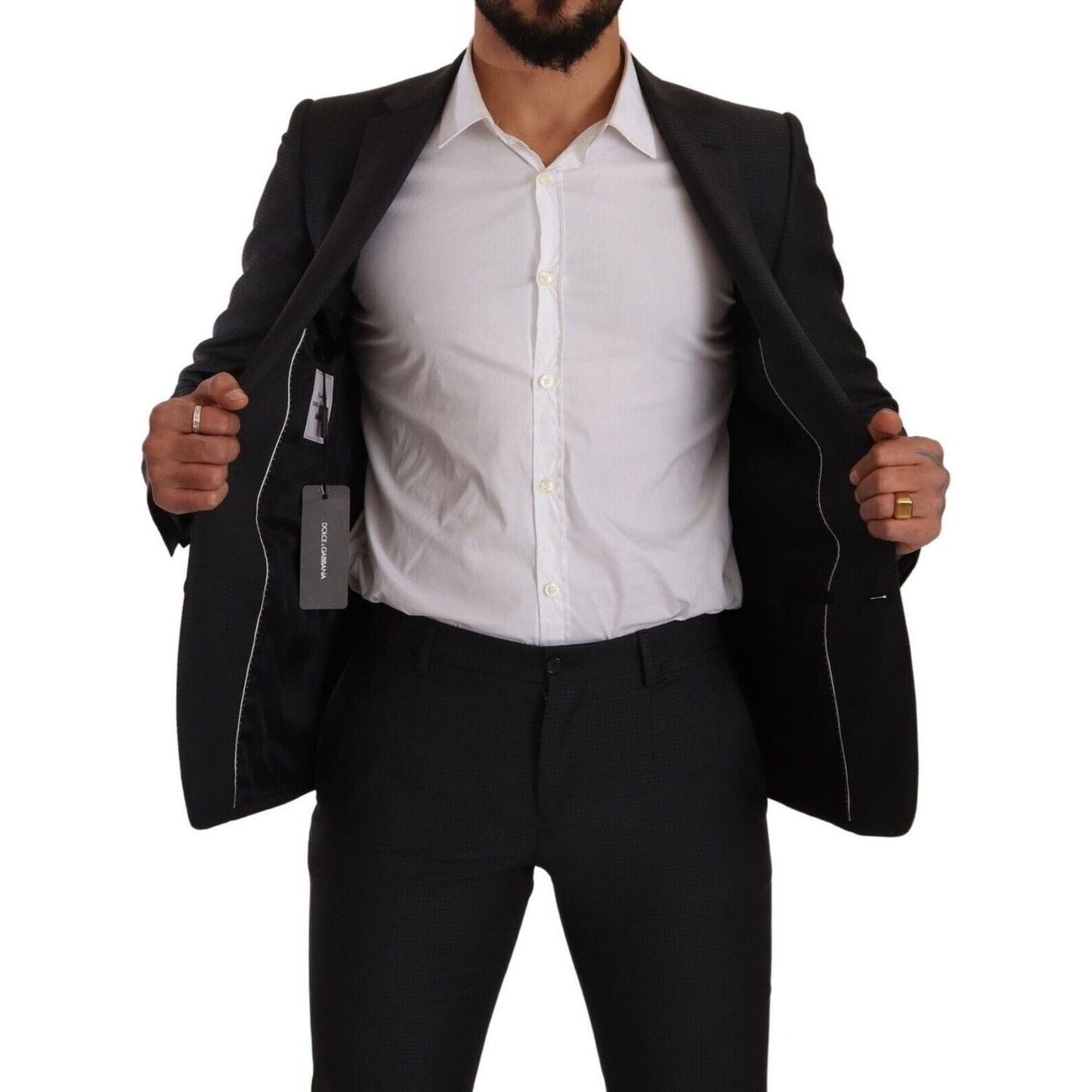 Dolce & Gabbana Black MARTINI Single Breasted 2 Piece Suit Dolce & Gabbana