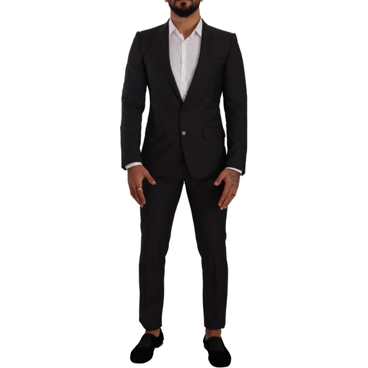 Dolce & Gabbana Black MARTINI Single Breasted 2 Piece Suit Dolce & Gabbana