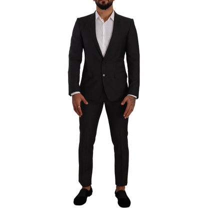Dolce & Gabbana Black MARTINI Single Breasted 2 Piece Suit Dolce & Gabbana