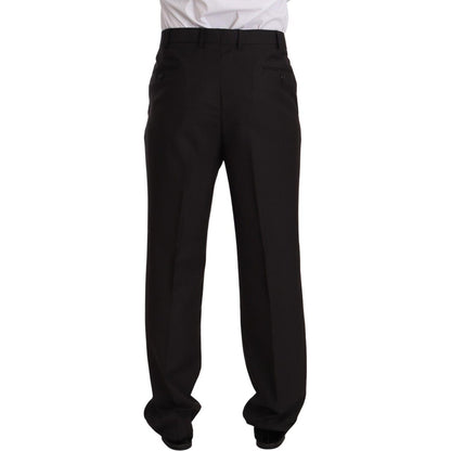 Domenico Tagliente Gray Polyester Single Breasted Formal Suit Domenico Tagliente