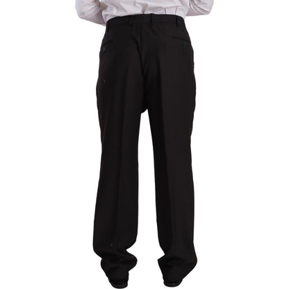 Domenico Tagliente Gray Polyester Single Breasted Formal Suit Domenico Tagliente