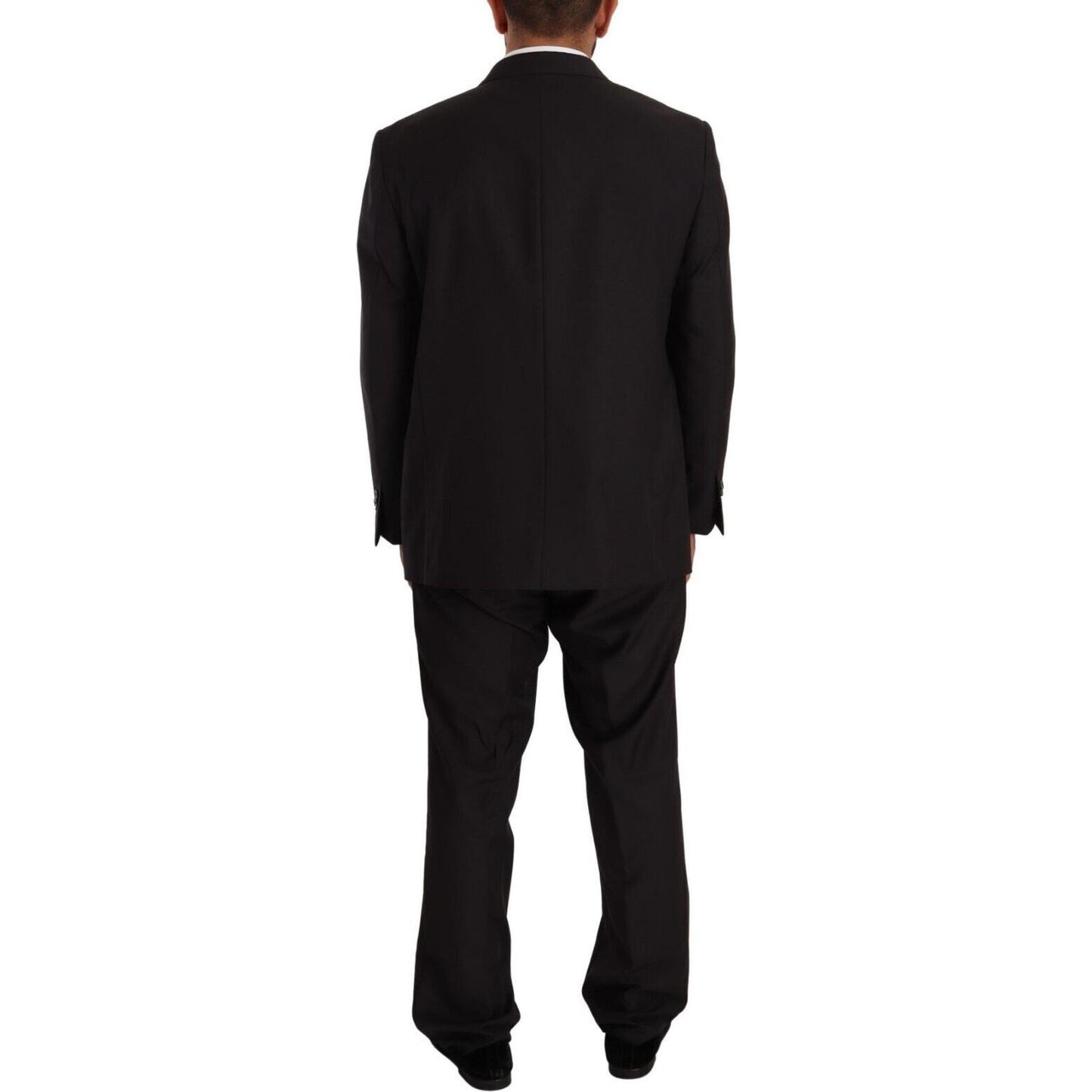 Domenico Tagliente Gray Polyester Single Breasted Formal Suit Domenico Tagliente