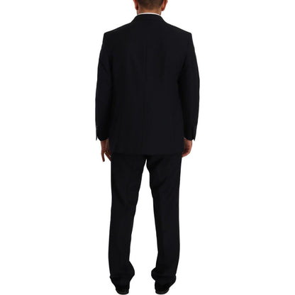Domenico Tagliente Blue Polyester Single Breasted Formal Suit Domenico Tagliente