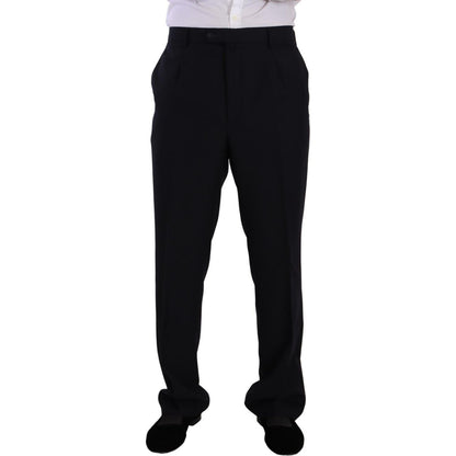 Domenico Tagliente Blue Polyester Single Breasted Formal Suit Domenico Tagliente