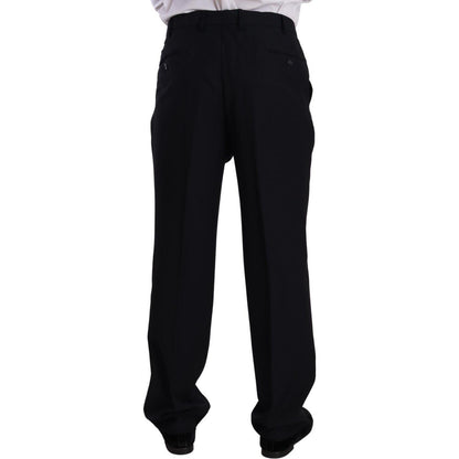 Domenico Tagliente Blue Polyester Single Breasted Formal Suit Domenico Tagliente