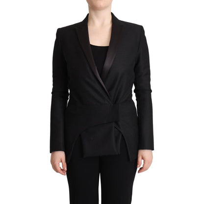 Costume National Black Long Sleeves Double Breasted Jacket Costume National