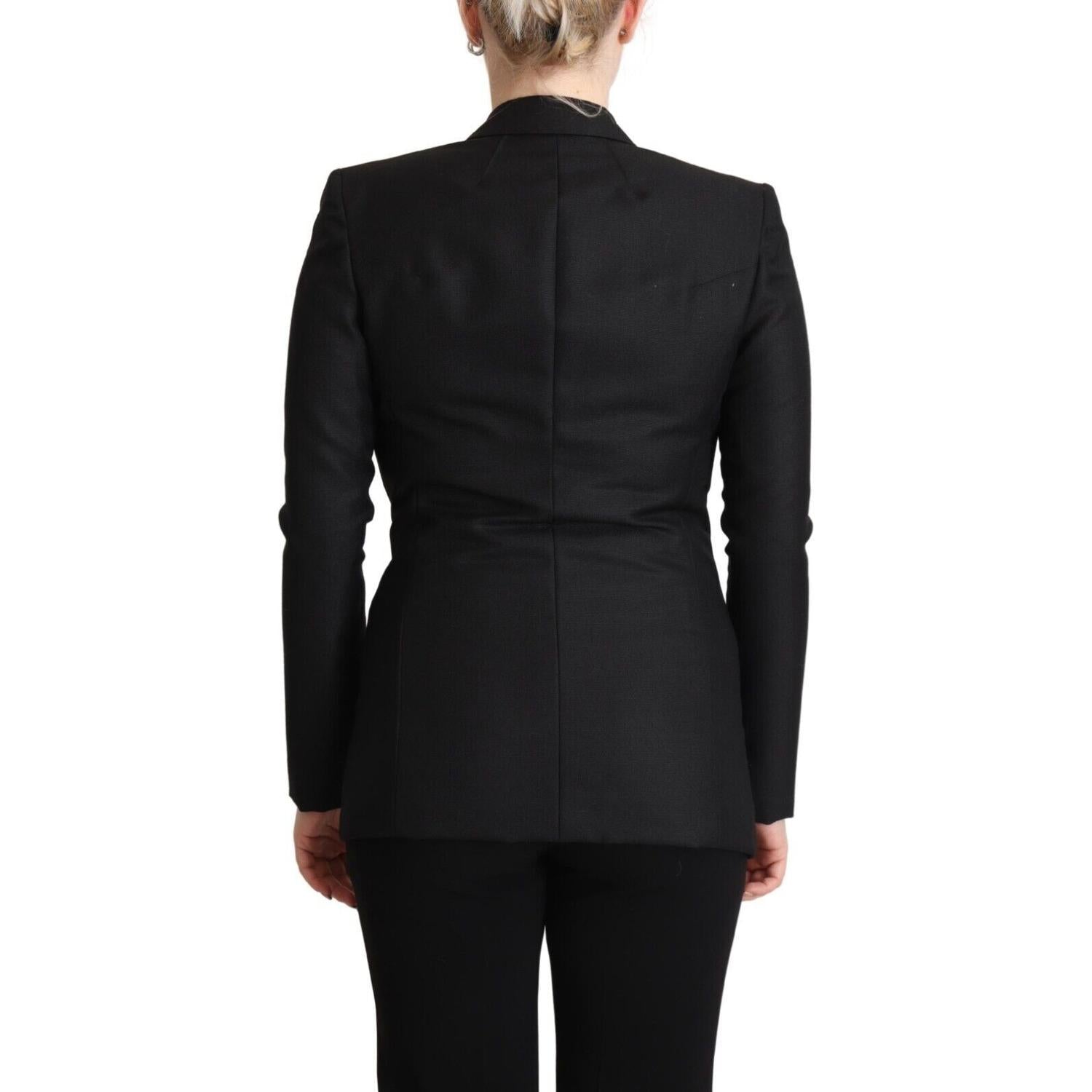 Costume National Black Long Sleeves Double Breasted Jacket