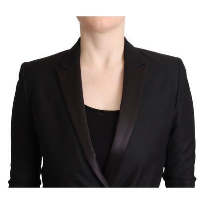 Costume National Black Long Sleeves Double Breasted Jacket Costume National