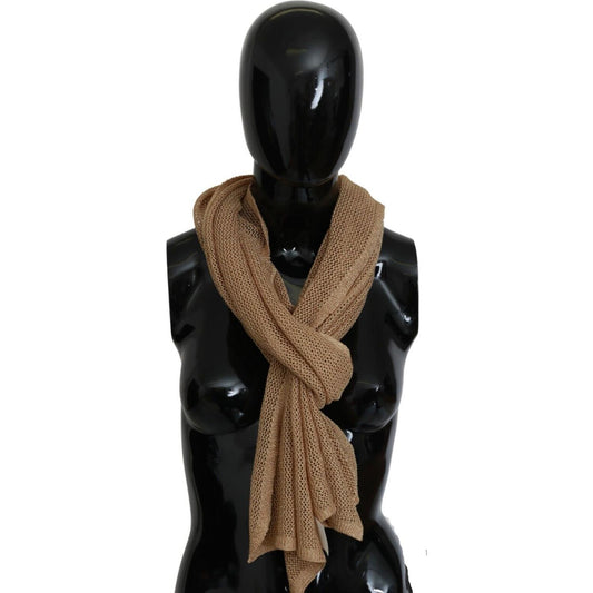 GF Ferre Brown Neck Wrap Winter Shawl Foulard Scarf GF Ferre
