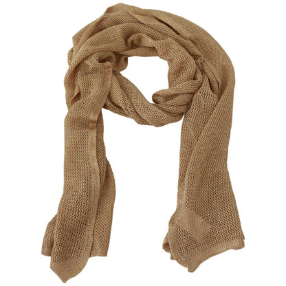 GF Ferre Brown Neck Wrap Winter Shawl Foulard Scarf GF Ferre