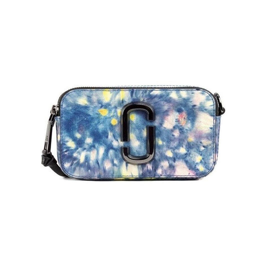 Marc Jacobs The Snapshot bag Watercolor Blue Printed Leather Shoulder Bag Purse Marc Jacobs