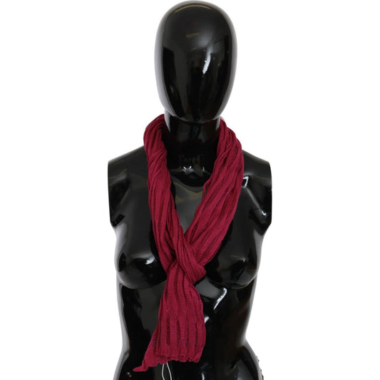John Galliano Bordeaux Neck Wrap Shawl Foulard Scarf John Galliano