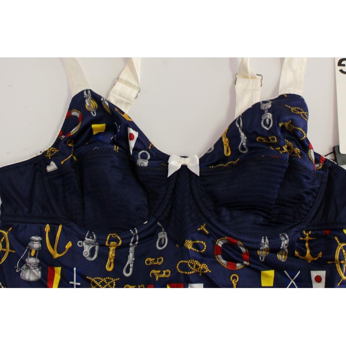 Dolce & Gabbana Blue Sailor Motive Tank Top