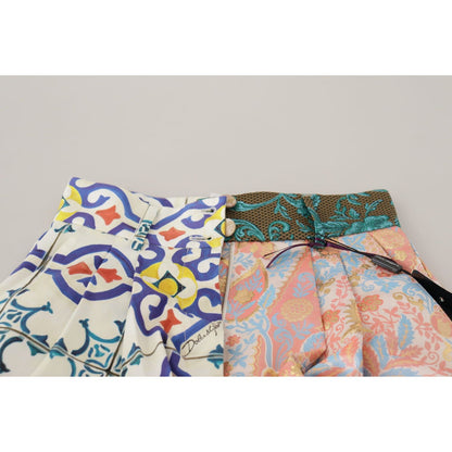 Dolce & Gabbana Multicolor High Waist Hot Pants Shorts Dolce & Gabbana