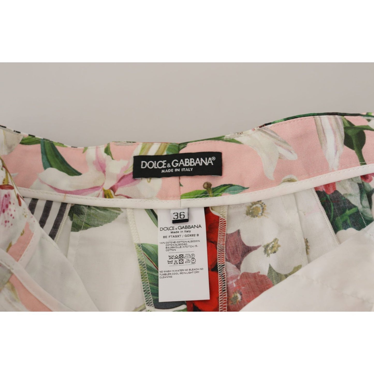 Dolce & Gabbana Multicolor High Waist Hot Pants Shorts Dolce & Gabbana