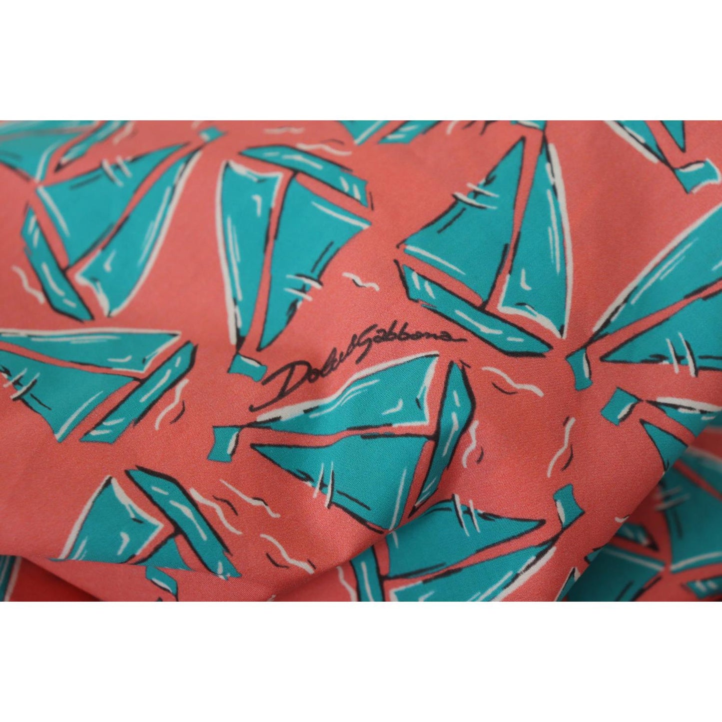 Dolce & Gabbana Pink Sail Boat Print Cotton T-shirt Dolce & Gabbana