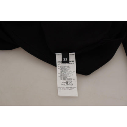 Dolce & Gabbana Black Lace Angel Roses Cardigan Sweater