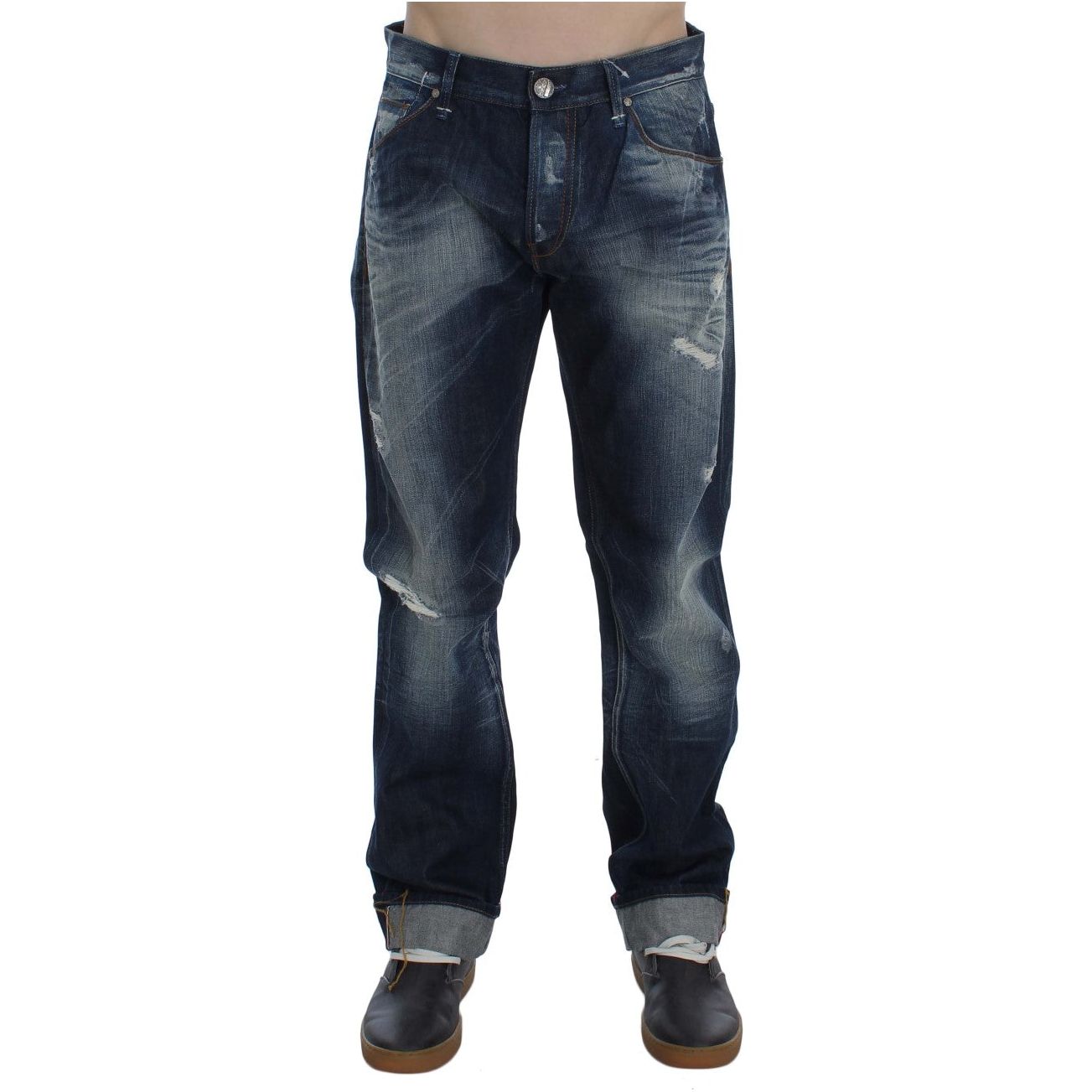 Authentic Regular Fit Blue Wash Jeans