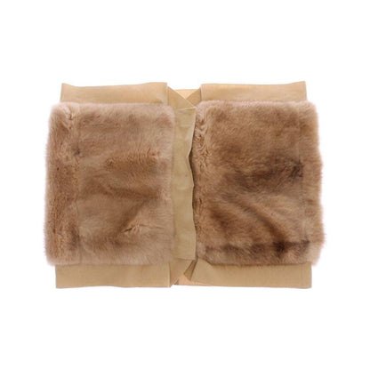 Dolce & Gabbana Beige MINK Fur Scarf Foulard Neck Wrap Dolce & Gabbana