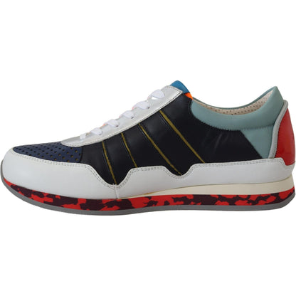 Dolce & Gabbana Multicolor Leather Sport Low Top Sneakers Dolce & Gabbana