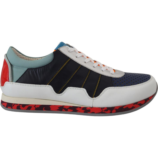Dolce & Gabbana Multicolor Leather Sport Low Top Sneakers Dolce & Gabbana