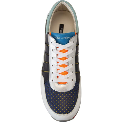 Dolce & Gabbana Multicolor Leather Sport Low Top Sneakers Dolce & Gabbana