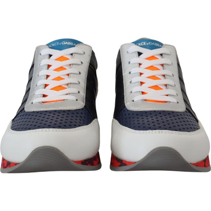 Dolce & Gabbana Multicolor Leather Sport Low Top Sneakers Dolce & Gabbana
