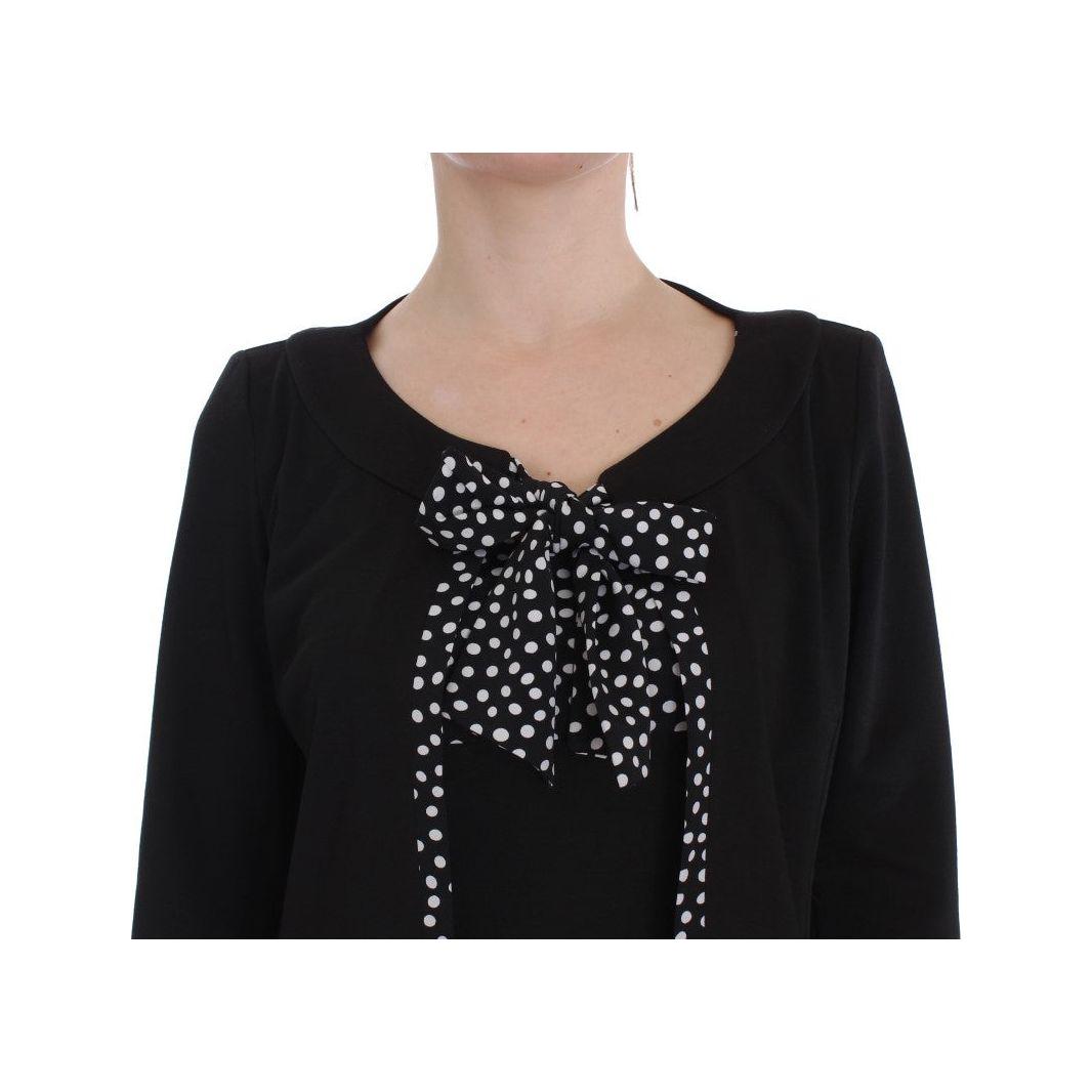 BENCIVENGA Black Stretch Sheath Dress & Sweater Set