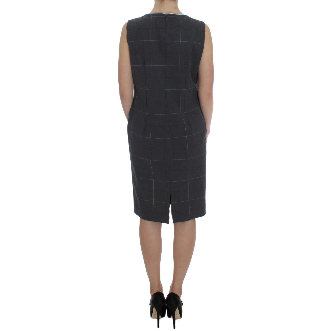 BENCIVENGA Gray Stretch Sheath Dress Suit Set