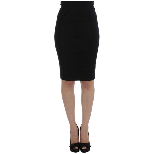 PLEIN SUD Black Straight Pencil Skirt PLEIN SUD
