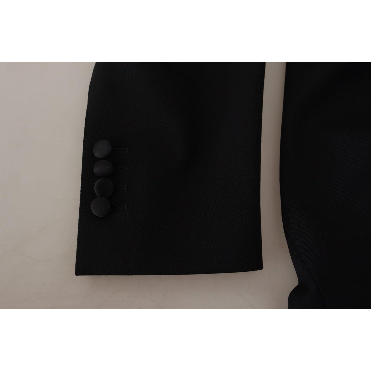 Dolce & Gabbana Black Double Breasted Coat Blazer Jacket Dolce & Gabbana