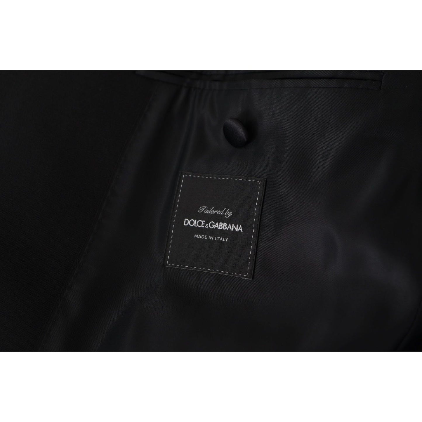 Dolce & Gabbana Black Double Breasted Coat Blazer Jacket Dolce & Gabbana