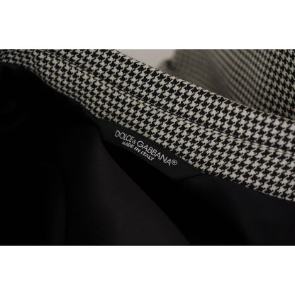Dolce & Gabbana Gray Checkered Single Breasted Jacket Blazer Dolce & Gabbana