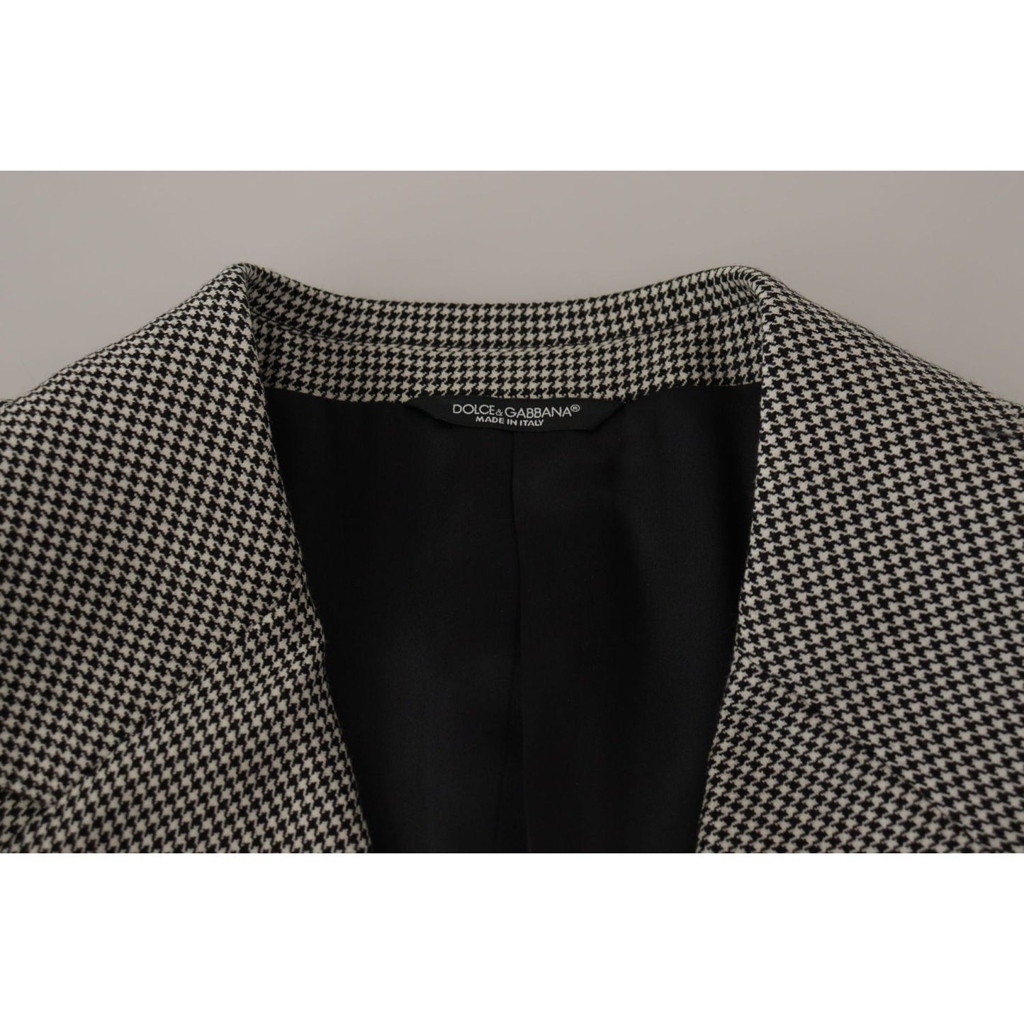 Dolce & Gabbana Gray Checkered Single Breasted Jacket Blazer Dolce & Gabbana