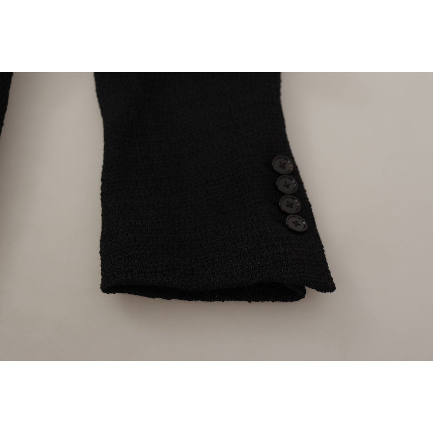 Dolce & Gabbana Black Single Breasted Coat Men Blazer Dolce & Gabbana