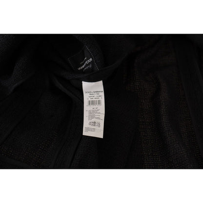 Dolce & Gabbana Black Single Breasted Coat Men Blazer
