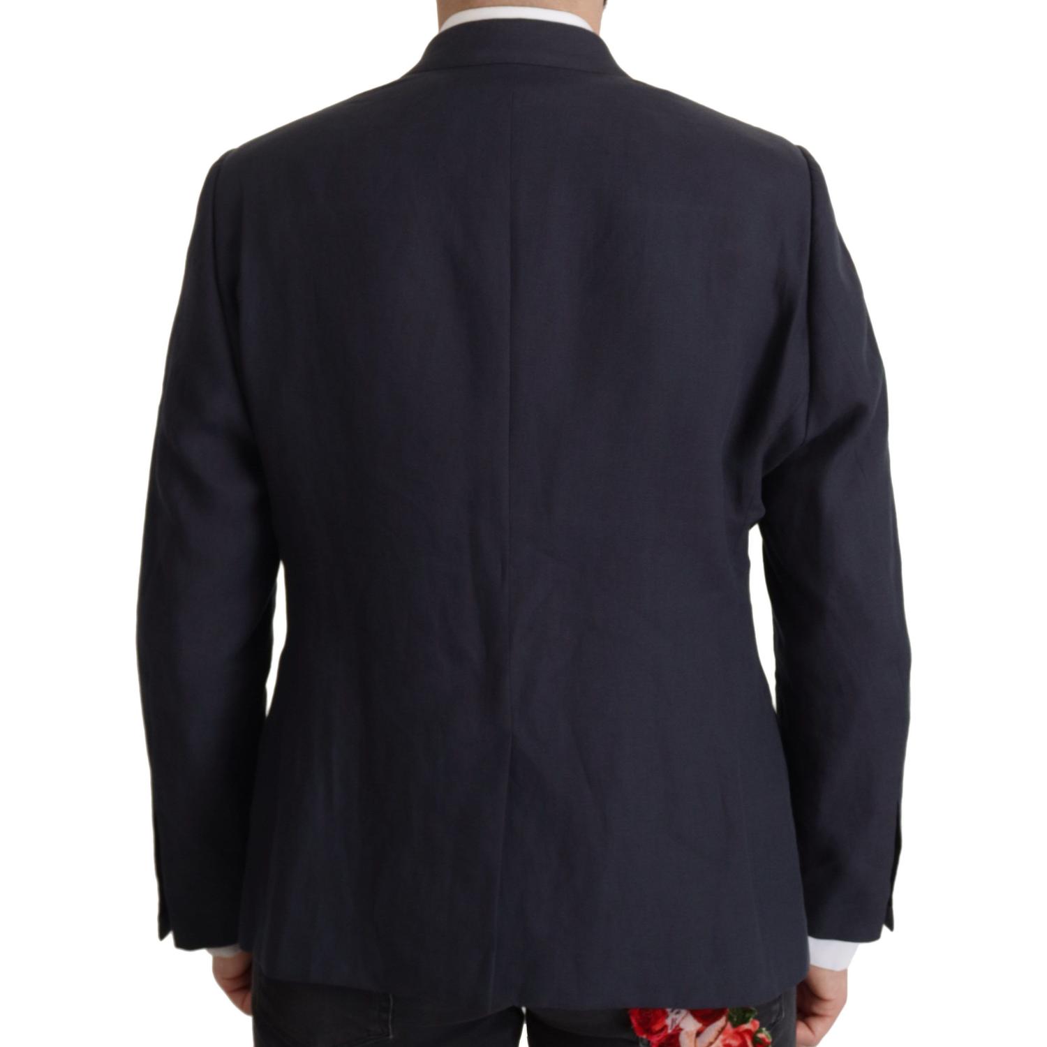 Dolce & Gabbana Dark Blue ALTA SARTORIA Jacket Coat Blazer